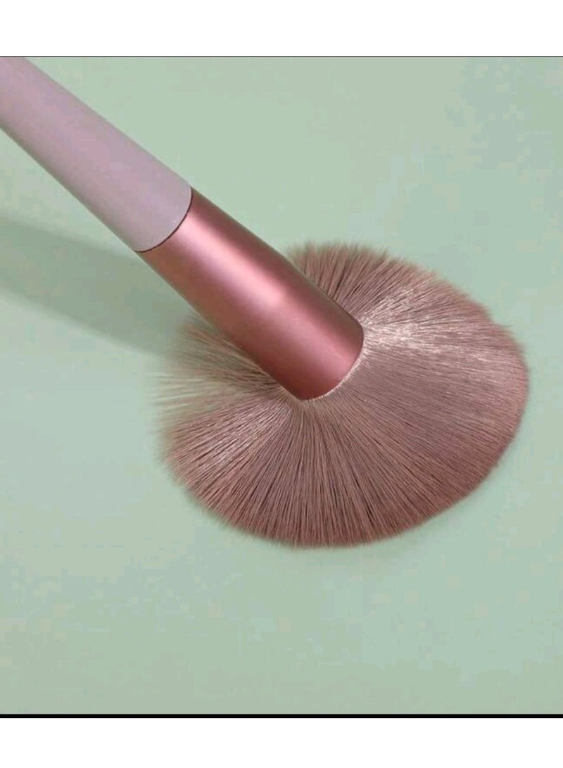 14pcs Makeup Brush Set, Including Coffee-Colored Powder Brush, Blush Brush, Contour Brush, Eye Shadow Brush, Sponge, Makeup Egg, Beginner Essential, Portable Storage Bag, Travel Makeup Tool - Image 3