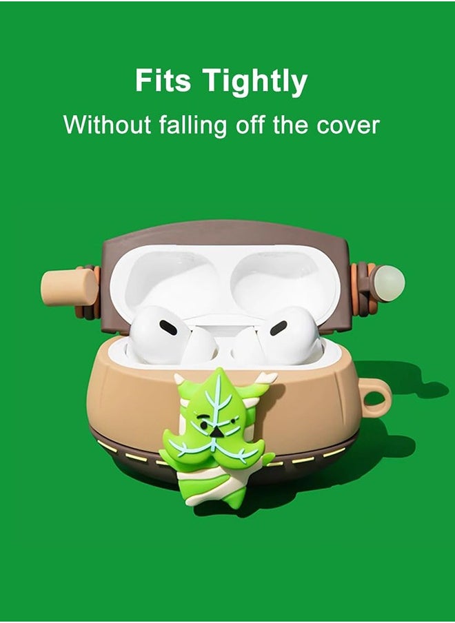 SUNDAREE - Air Pods Pro 2 Generation Protective Case Zelda Tears of the Kingdom, Compatible Air Pods Pro 1st/2nd with Luminous Pendant& Carabiner, Funny Unique 3D Soft Silicone Shockproof Protective Skin Case Cover - Image 1