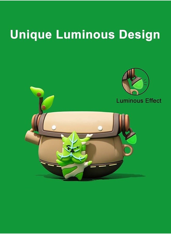 SUNDAREE - Air Pods Pro 2 Generation Protective Case Zelda Tears of the Kingdom, Compatible Air Pods Pro 1st/2nd with Luminous Pendant& Carabiner, Funny Unique 3D Soft Silicone Shockproof Protective Skin Case Cover - Image 1