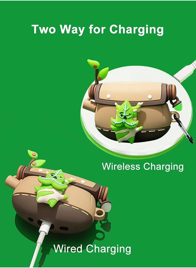 SUNDAREE - Air Pods Pro 2 Generation Protective Case Zelda Tears of the Kingdom, Compatible Air Pods Pro 1st/2nd with Luminous Pendant& Carabiner, Funny Unique 3D Soft Silicone Shockproof Protective Skin Case Cover - Image 1