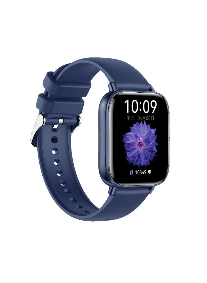 Xcell Xcell Apollo W5 Smartwatch, 1.85" HD Display, Bluetooth Calling, Magnetic Charging, Heart-Rate/BP/SpO₂, IP67, 7-Day Battery, Multi Language, iOS/Android Compatible- Blue Frame with Blue Silicon Strap  - Image 2