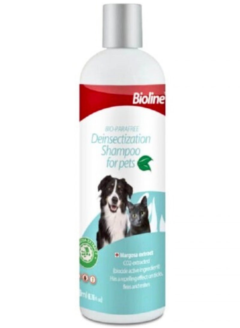 بايولاين شامبو إزالة الحشرات للحيوانات الأليفة 200 مل