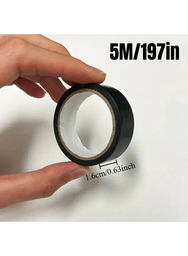 شريط عازل ثقيل مقاوم للحرارة العالية أسود 1968 5 بوصة 10 لفات - Image 3