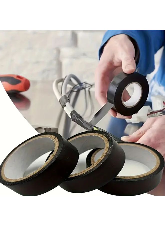 شريط عازل ثقيل مقاوم للحرارة العالية أسود 1968 5 بوصة 10 لفات - Image 4