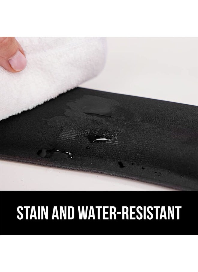 Generic - Wrist pad, keyboard pad, mouse pad, Silky Gel Memory Foam Wrist Rest for Computer Keyboard, Mouse, Ergonomic Design for Typing Pain Relief, Desk Pads Support Hand and Arm, Rests, Stain Resistant,  Black - Image 1