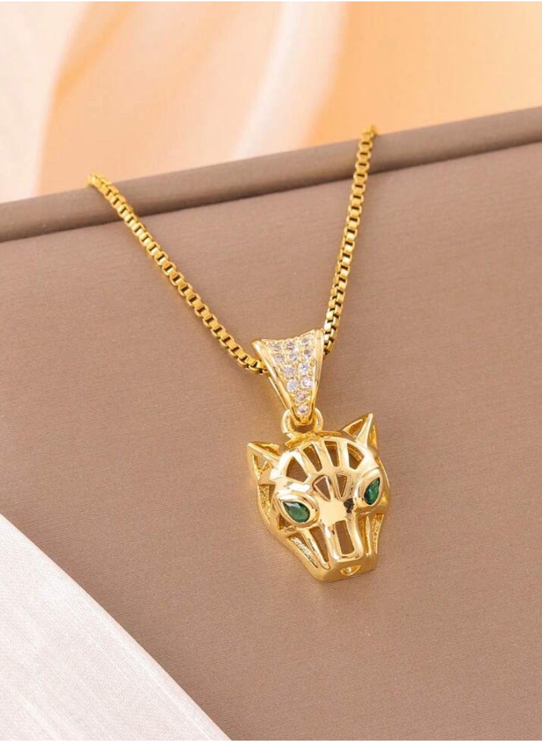sixtyfour Elegant 18k Gold Plated Stainless Steel Necklace For Women  - Image 3