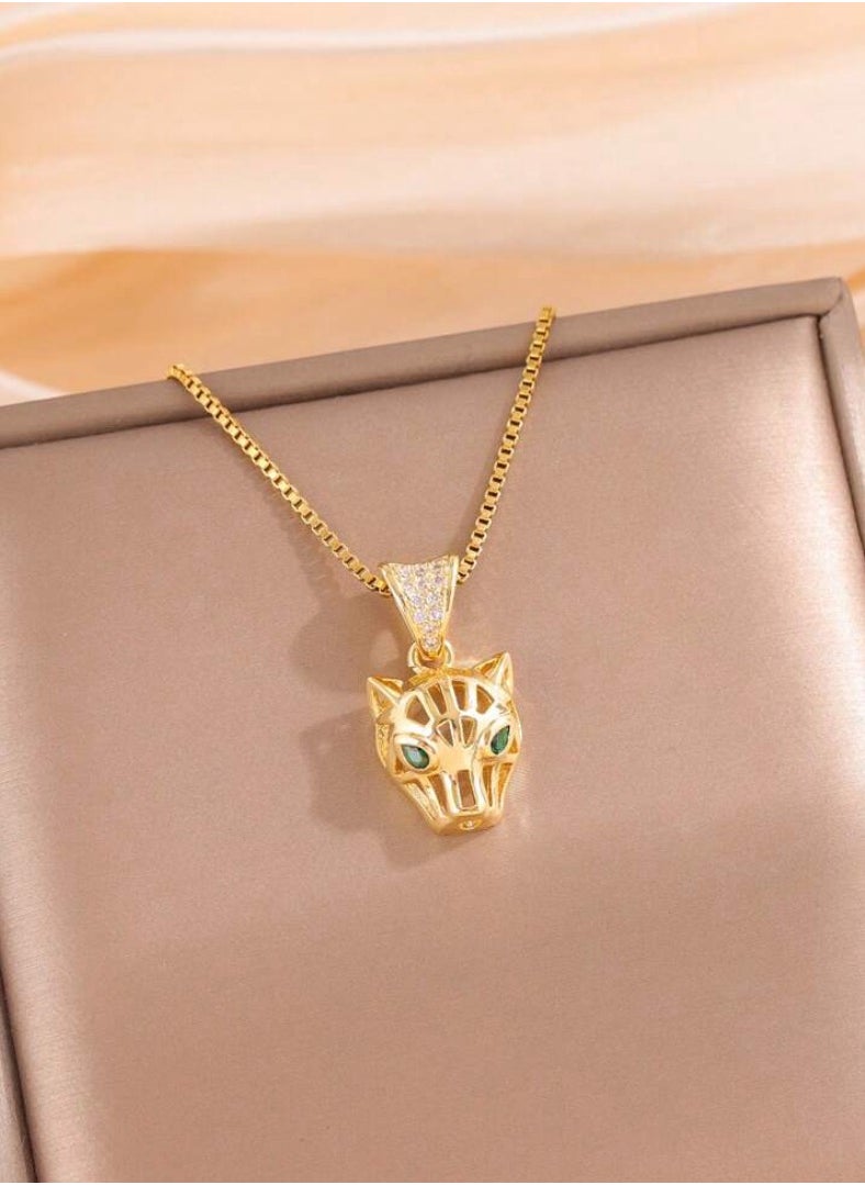 sixtyfour Elegant 18k Gold Plated Stainless Steel Necklace For Women  - Image 2