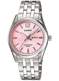 CASIO Casio Women'S Pink Dial Stainless Steel Band Watch LTP-1335D-5AVDF, Japanese Quartz, Analog  - Image 1