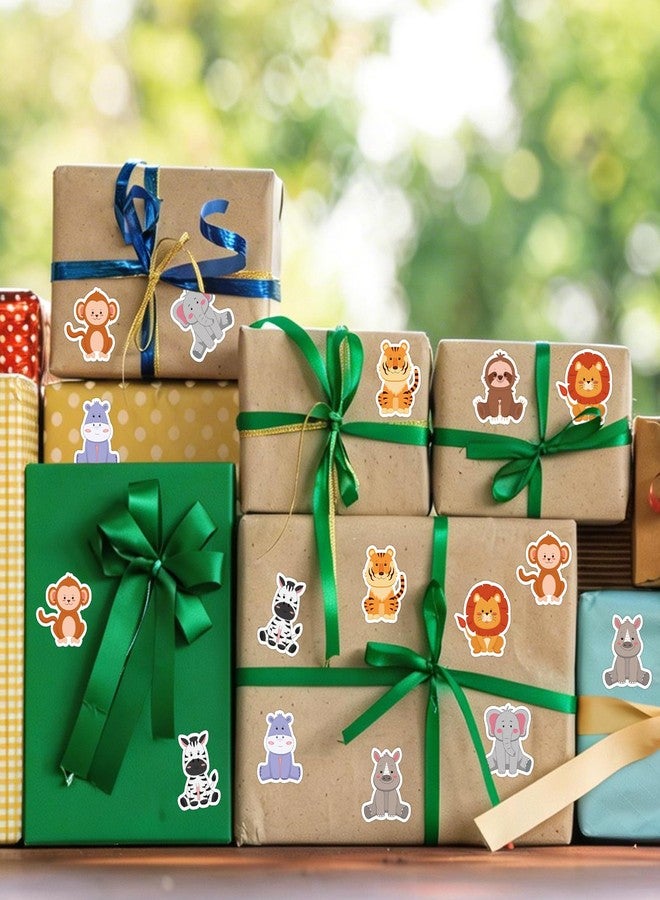 Abilat 800 Pcs Animal Stickers for Kids Cute Jungle Safari Zoo Animal Stickers Roll for Teacher Classroom Reward Birthday Party Favor Gift Decoration Scrapbooking Supply - Image 3