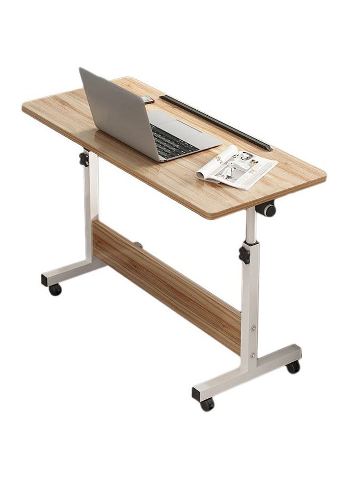 DubaiGallery - Mobile Standing Desk, Lifted Height Adjustable Bedside Laptop Desk Foldable Multifunctional Side Table Computer Desk with 4 Wheels for Bedroom Living Room Office Hospital Studio - Image 1