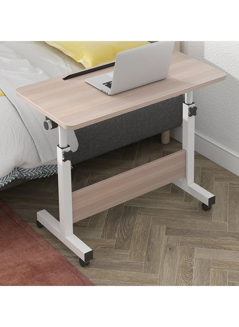 DubaiGallery - Mobile Standing Desk, Lifted Height Adjustable Bedside Laptop Desk Foldable Multifunctional Side Table Computer Desk with 4 Wheels for Bedroom Living Room Office Hospital Studio - Image 1