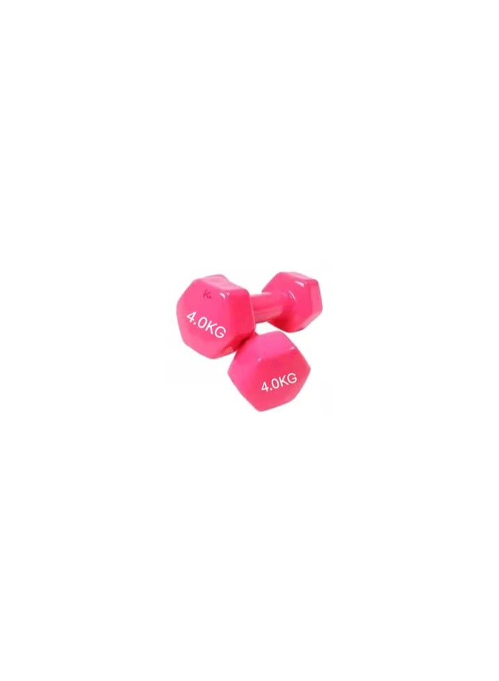 2-Piece Vinyl Double Dumbbells 4kg