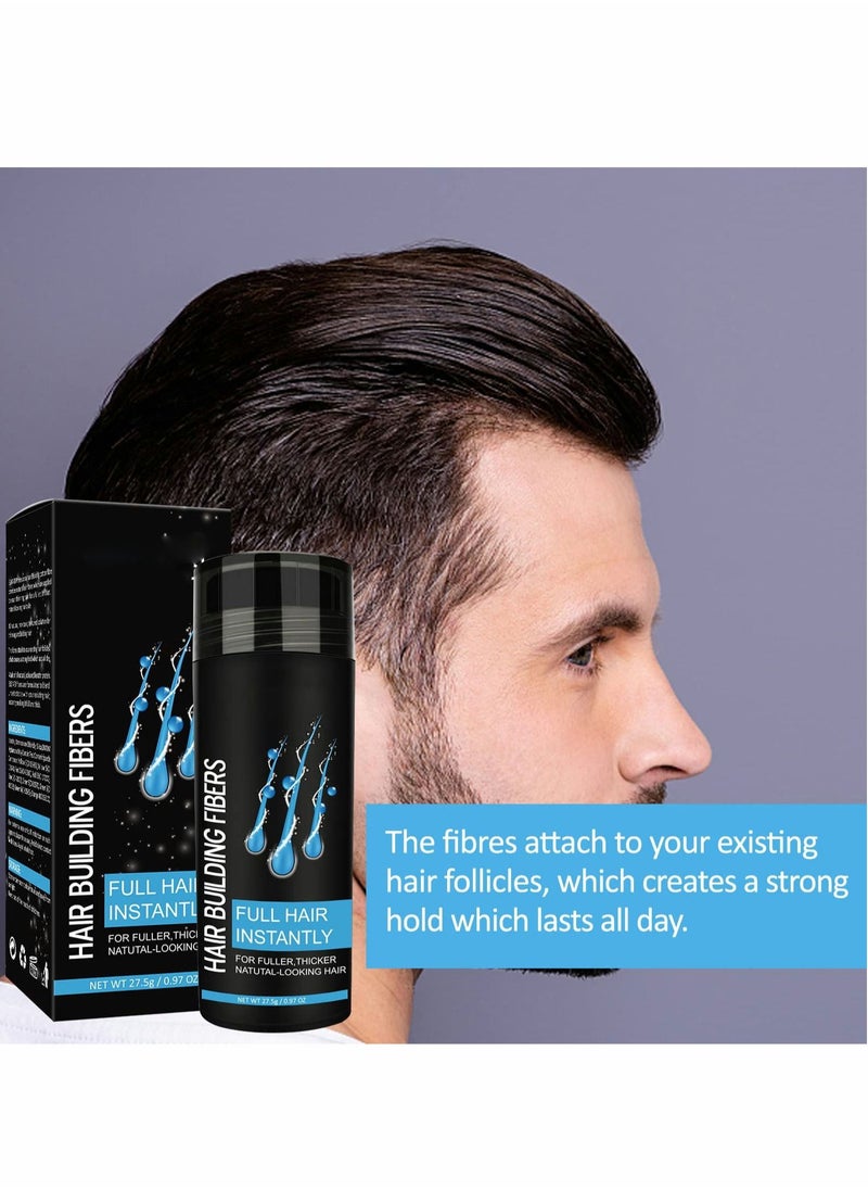 Excefore - Fibre Hair Powder Spray Dark brown Hair Fibres for Thinning Hair, Instantly Conceals Hair Loss in 15 Sec, Professional Quality Hair Loss Concealer for Women and Men, Best Hair Thickening Products - Image 1