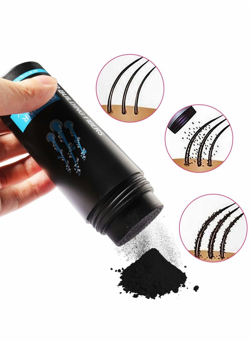 Excefore - Fibre Hair Powder Spray Dark brown Hair Fibres for Thinning Hair, Instantly Conceals Hair Loss in 15 Sec, Professional Quality Hair Loss Concealer for Women and Men, Best Hair Thickening Products - Image 1