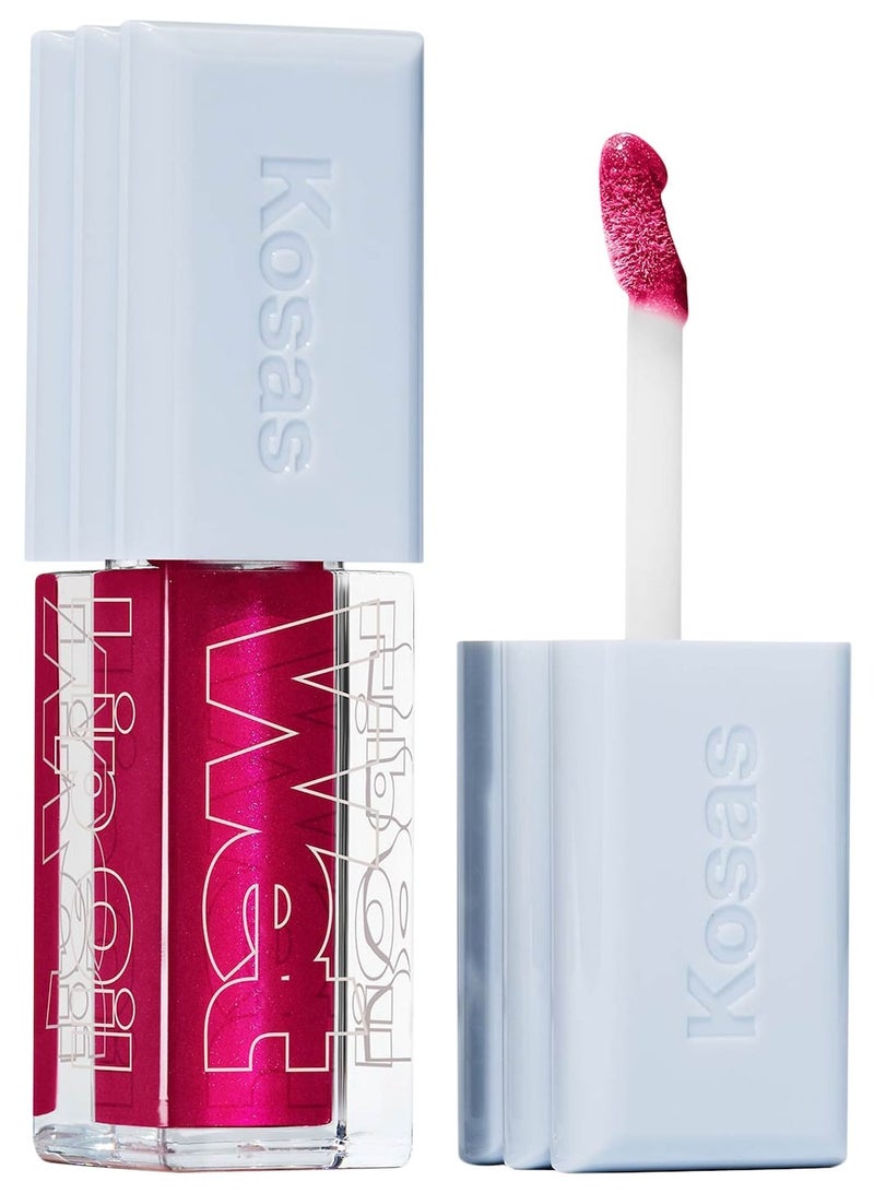 KOSAS  Wet Lip Oil Plumping Treatment Gloss- Fruitjuice, 4.6ml - Image 1