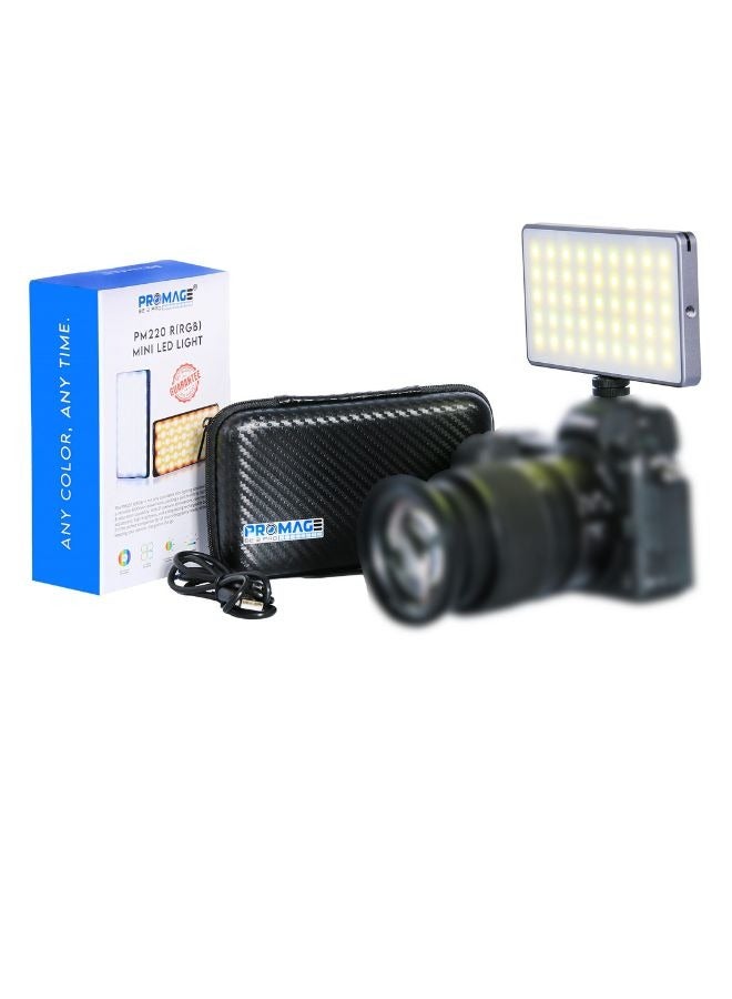 PROMAGE PM-220R Professional RGB LED Video Light with 1000 Lumens Brightness Adjustable Color Temperature Built-in 4000mAh Battery and 21 Lighting Effects - Image 5