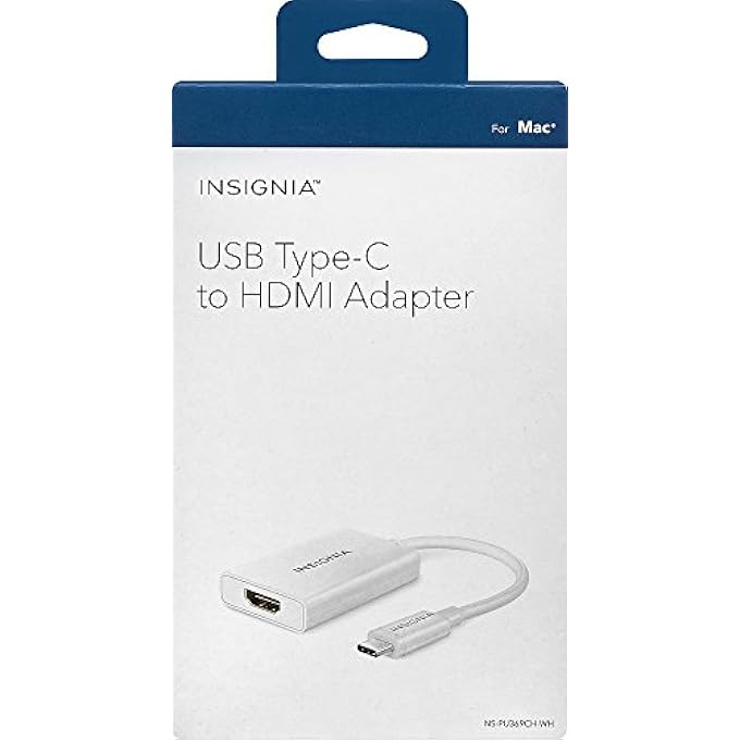 INSIGNIA USB TYPE-C-TO-HDMI ADAPTER - WHITE - MODEL: NS-PU369CH-WH - Image 2