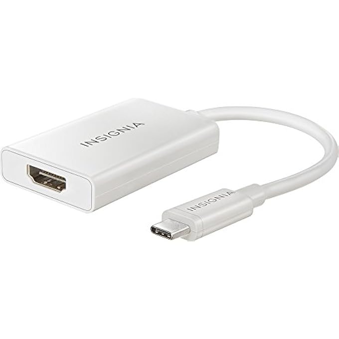 INSIGNIA USB TYPE-C-TO-HDMI ADAPTER - WHITE - MODEL: NS-PU369CH-WH - Image 1