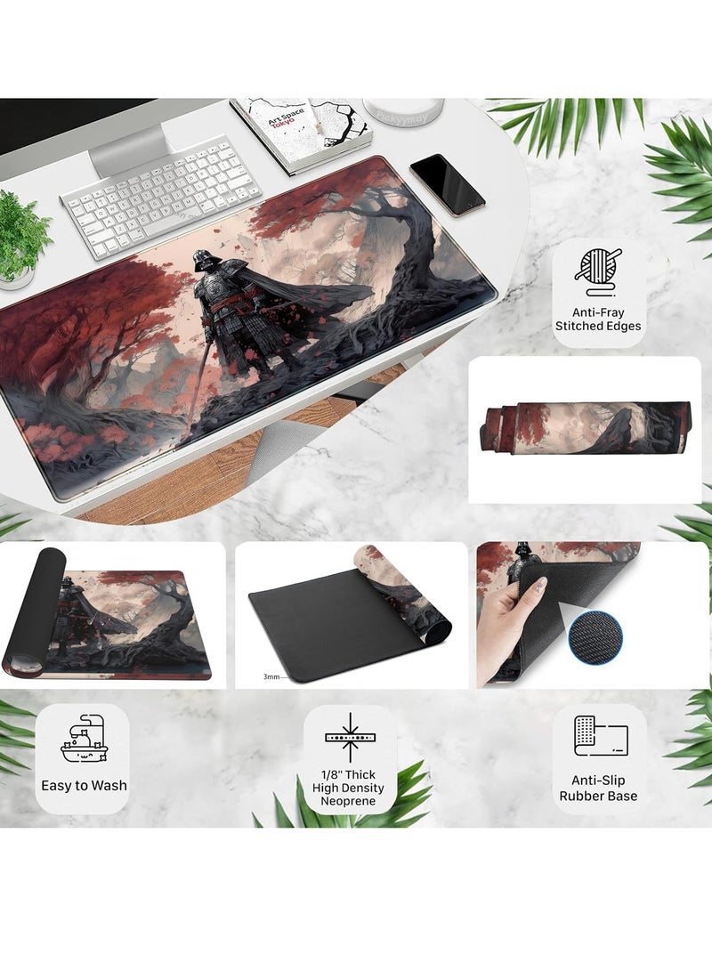 لوحة ماوس ألعاب TCG Star War (70×30 سم) للوحة المفاتيح وسجادة الماوس المكتبية - قاعدة مطاطية مضادة للانزلاق - حواف مخيطة - مقاومة للماء - إصدار سريع - Image 2