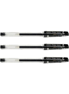 Fine-Tech Gel 0.3 mm Pen Black 3-pack