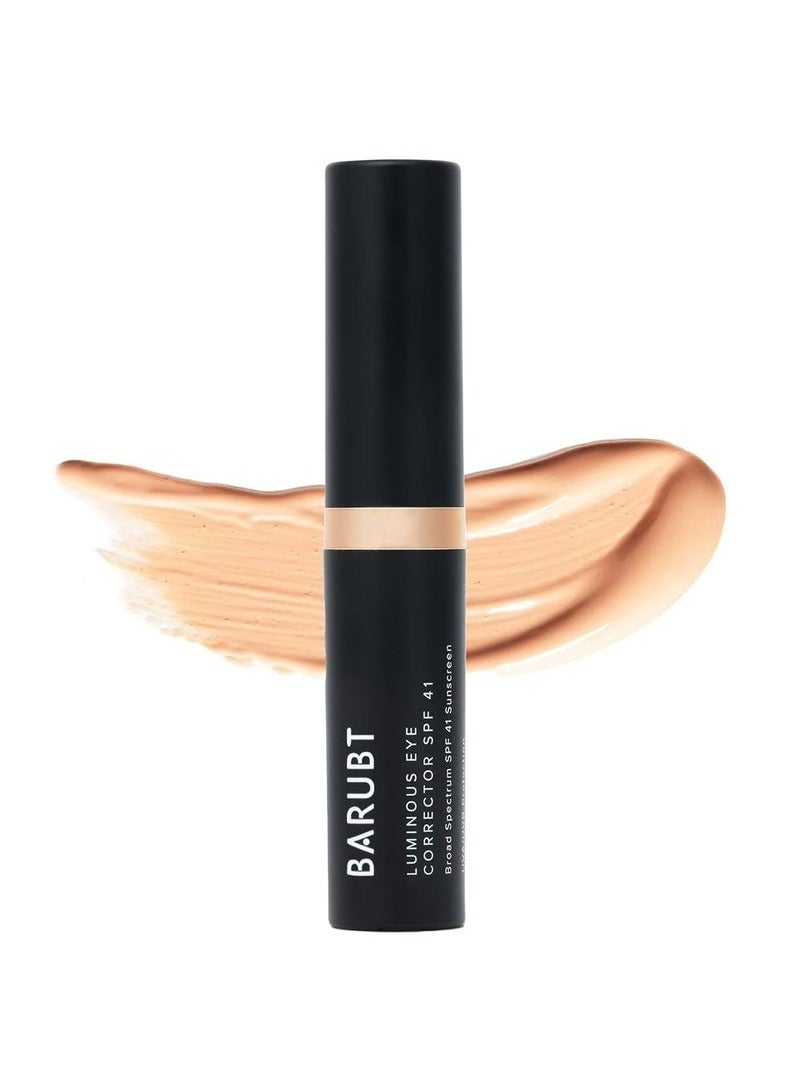 BARUBT Luminous Eye Corrector SPF 41, Under Eye Color Corrector for Dark Circles, Anti-Aging Tinted Eye Cream, Hydrating Eye Serum with Peach Undertone FSA/HSA Eligible, Medium - Image 1