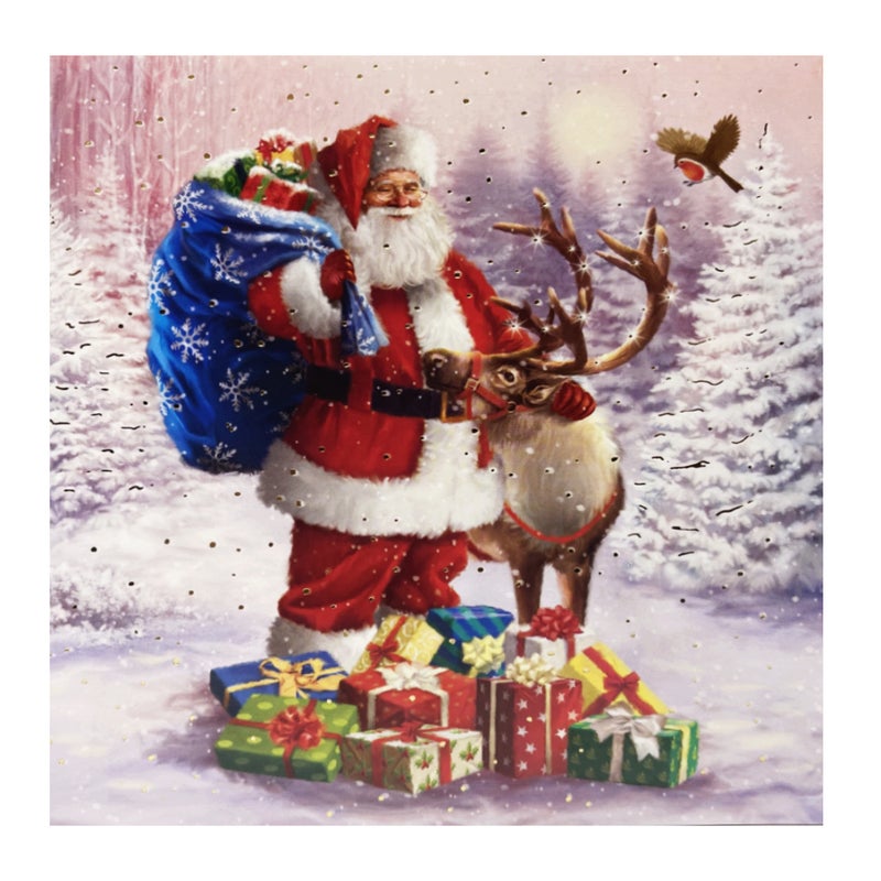 GIFTMAKER Christmas Card Mini Square Cards - 12 pcs - Image 4