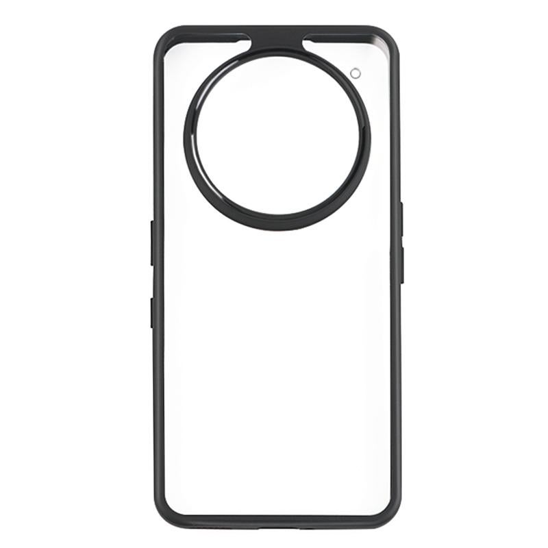 HuHa Case Cover For Nothing Phone 3a Pro Frosted TPU Hybrid Transparent PC Phone Case(Black) - Image 2