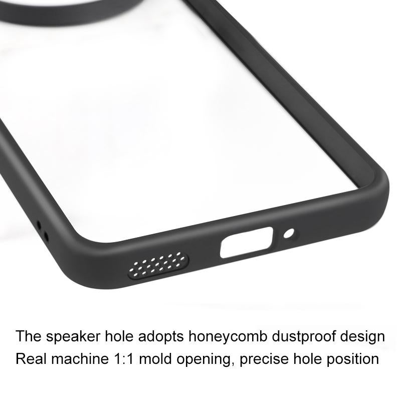 HuHa Case Cover For Nothing Phone 3a Pro Frosted TPU Hybrid Transparent PC Phone Case(Black) - Image 5
