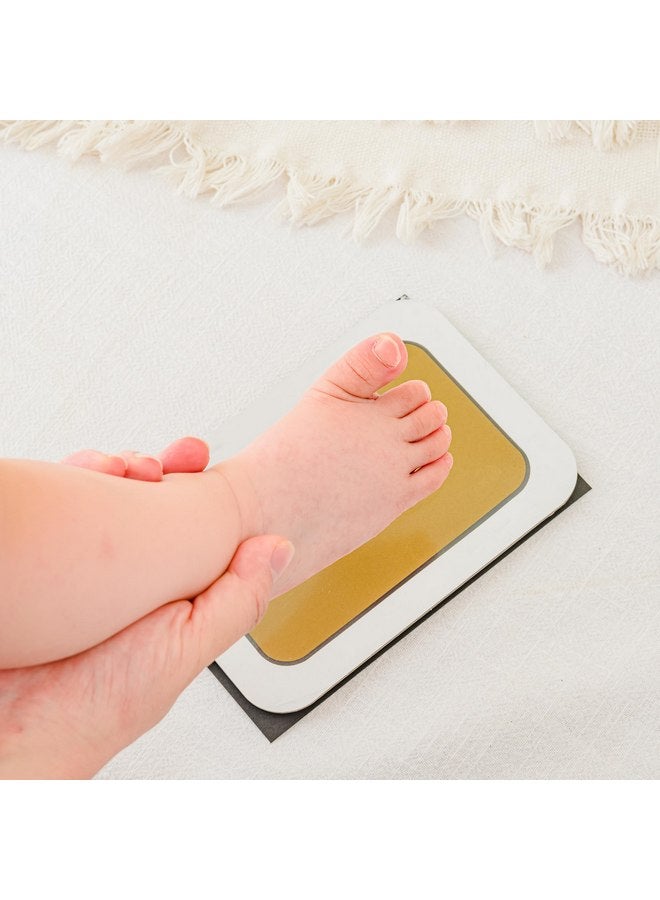 Calculs Calculs Baby Keepsake Frames with Ink Pad for Baby's First Year - Memory Makers Baby Shower Gold Floating Picture Frame Gift For Print Hand & Footprint Table Décor - Image 4