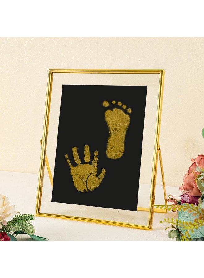 Calculs Calculs Baby Keepsake Frames with Ink Pad for Baby's First Year - Memory Makers Baby Shower Gold Floating Picture Frame Gift For Print Hand & Footprint Table Décor - Image 5