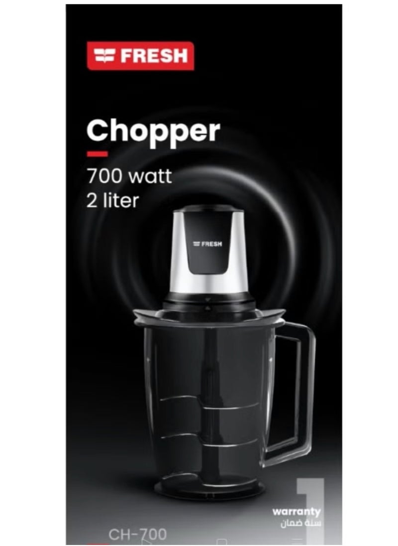 Fresh - Meat Chopper, 700 Watt, with a 2-Liter and Break, CH-700W - Image 1