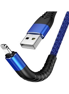 1m 2m 3m USB Cable Charger For iPhone Cable, Data Cable, Compatible with Smartphone, Tablet, iPhone iPad iPod and Other Devices Fast Charging Cord Phone Data Long Wire (3M, Blue)