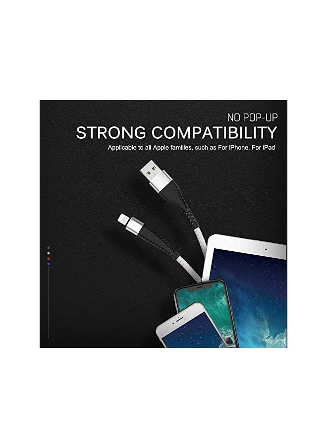 LINJIE - 1m 2m 3m USB Cable Charger For iPhone Cable, Data Cable, Compatible with Smartphone, Tablet, iPhone iPad iPod and Other Devices Fast Charging Cord Phone Data Long Wire (3M, Blue) - Image 1