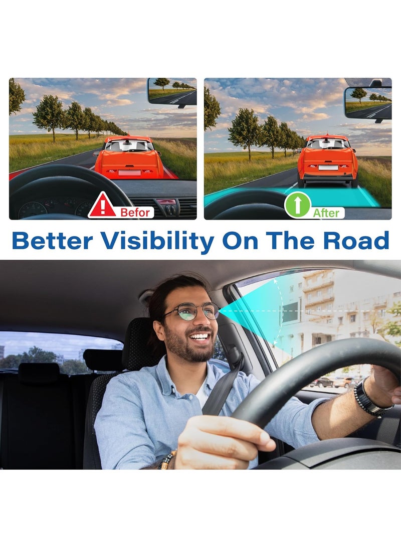 Car Seat Cushion, Ergonomic Memory Foam Car Cushion for Sciatica Pain Relief, Larger Driving Seat Pillow for Short Drivers on Long Drives - Butt Pillow for Truck, Office, Wheelchair - Black&Gray - Image 5