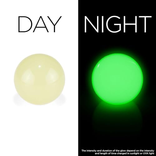 EZAUTO WRAP Glow Green Auto Car Shift Knob Round Ball Weighted Manual Gear Stick Shifter Adapter JDM Universal - Image 3