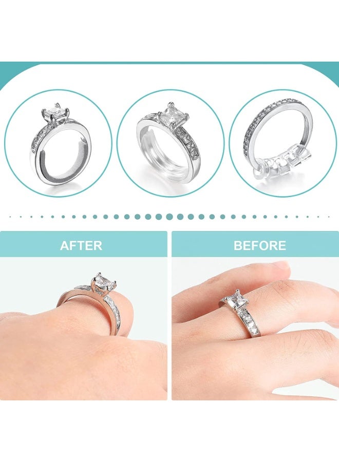 Bukela Ring Adjuster for Loose Rings, Ring Size Adjuster 12 Pcs Invisible Ring Size Adjuster for Loose Rings with 8 Sizes, Ring Adjuster Fit Any Rings Guard Spacer, Ring Size Reducer Spacer Ring Guard - Image 5