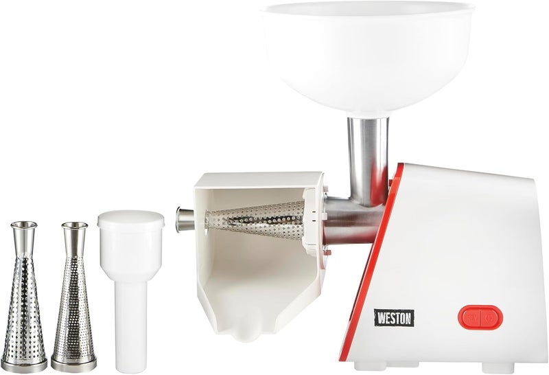 Weston Deluxe Electric Tomato Strainer Food Mill Sauce Maker for Salsa Fruits Apples Berries 4 Quart 820250W - Image 1