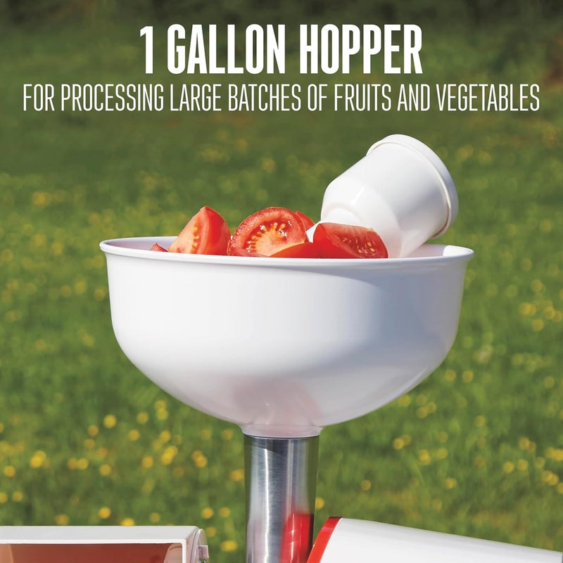 Weston Deluxe Electric Tomato Strainer Food Mill Sauce Maker for Salsa Fruits Apples Berries 4 Quart 820250W - Image 5