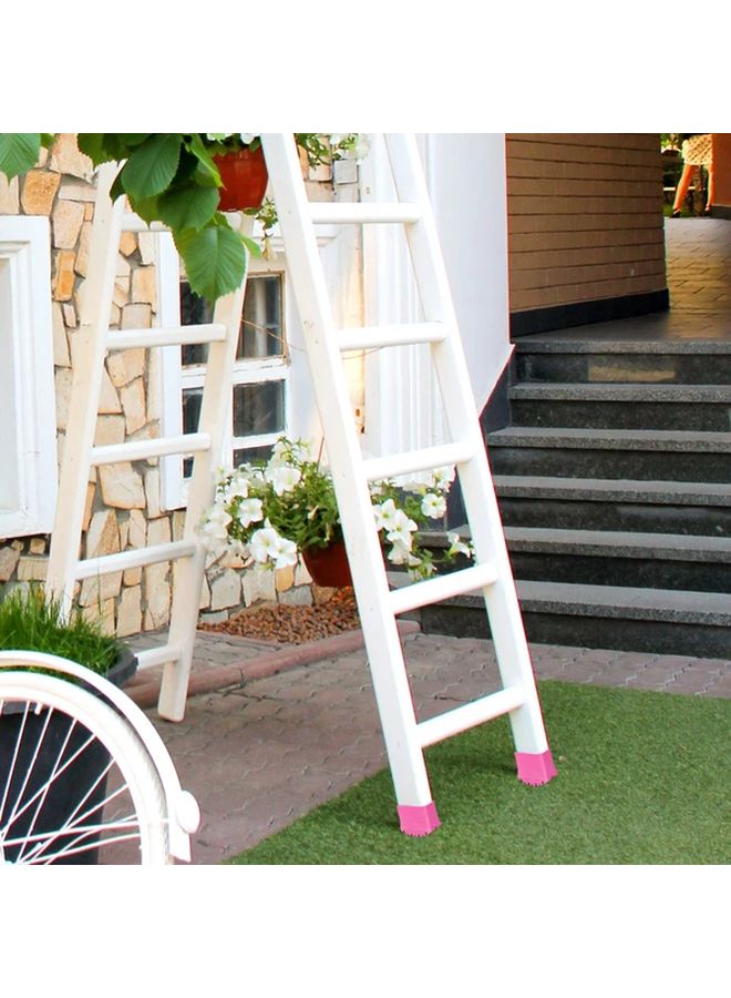 1pc Rose Red Ladder Feet Cover Furniture Leg Protectors Durable Rubber Chair Pads - Image 3