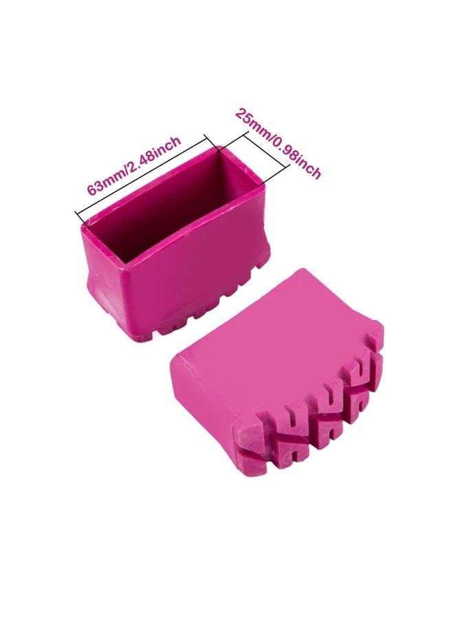 1pc Rose Red Ladder Feet Cover Furniture Leg Protectors Durable Rubber Chair Pads - Image 4