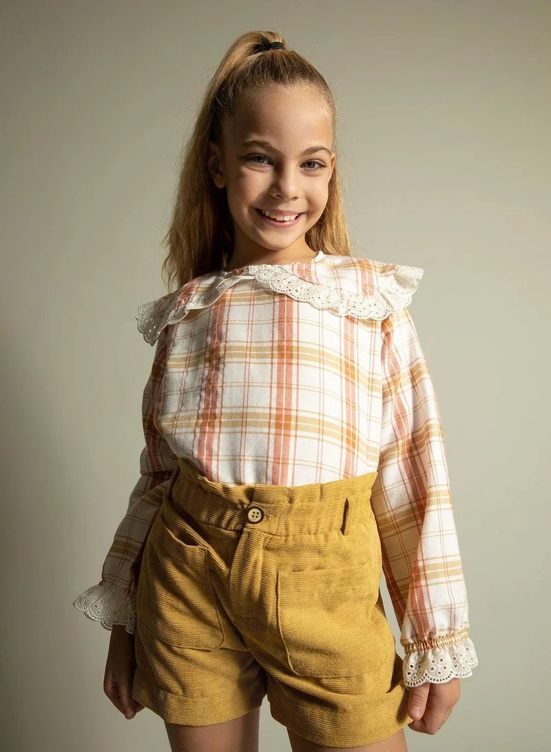 ديفاكتو قميص كاروهات للأطفال