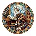 Purdicra Wooden Puzzles for Adults Challenging Maine Cat Library Adult Puzzle Unique Animal Shaped Wooden Jigsaw Puzzles for Adults Creative Gifts Family Games 134 134in 300pcs - Image 2