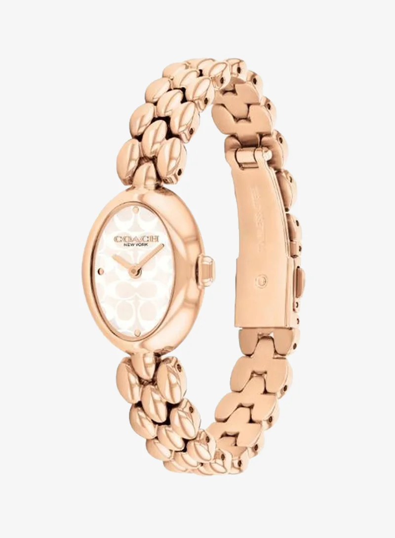Coach  2-Hand Sammy Collection Quartz Movement Watch For Women With Rose Gold-Tone Stainless Steel Bracelet - 14504437 for Women | Best Price UAE