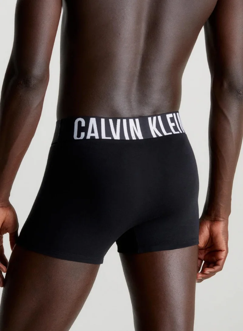 Calvin Klein Black/Black/Black 3 Pack Trunks - Intense Power for Men | Best Price UAE