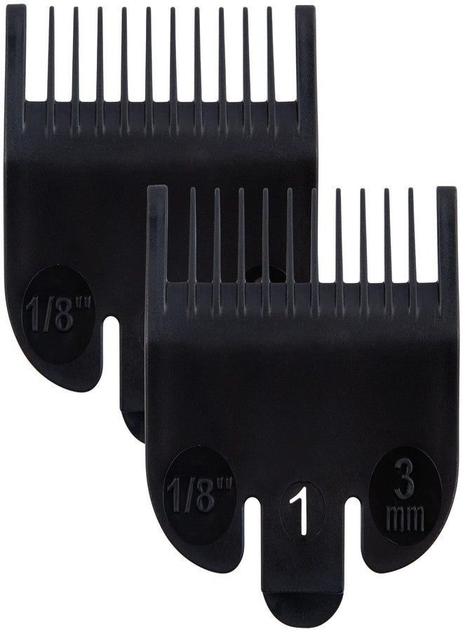 OIIKI 2PCS Hair Cutting Guard Replacements, 1/8" (3.0mm) Combs Guides for Hair Clipper -Black - Image 1