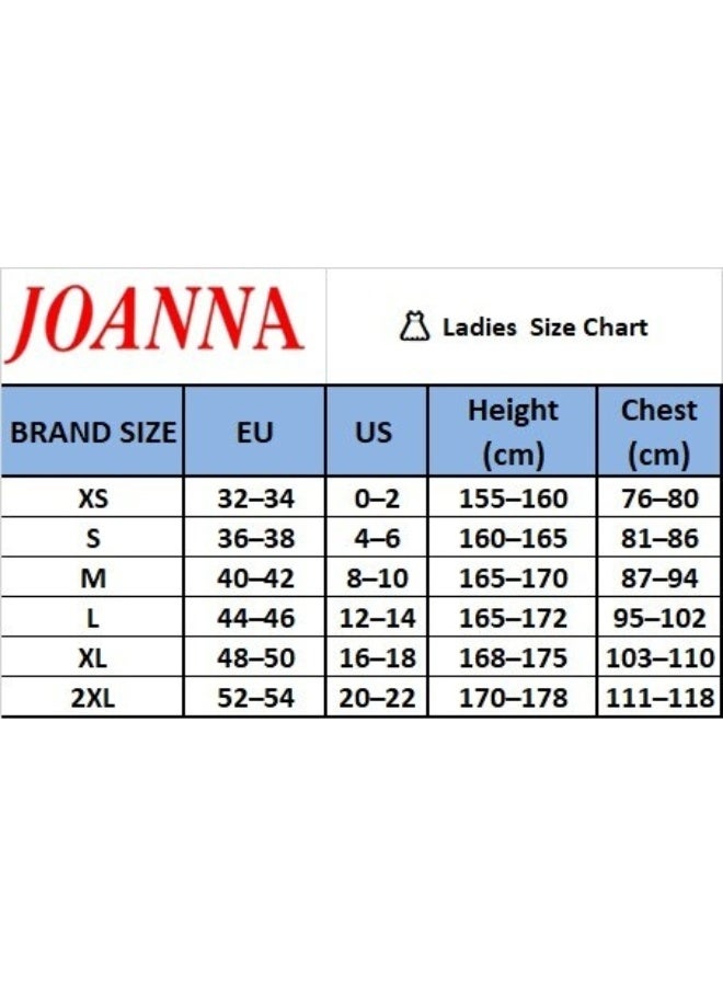 JOANNA تي شيرت قصير الأكمام للنساء من جوانا W203022 مع طباعة كعكة الشعر - أخضر - XL - Image 4