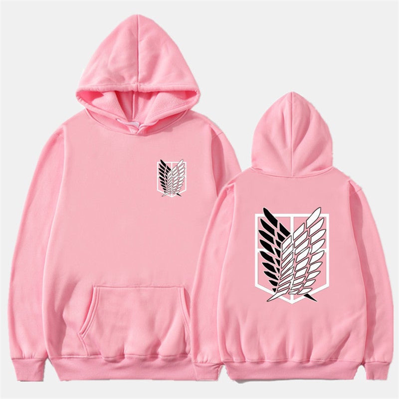 Anime Hooded Sweater Men'S And Women'S Sweatshirts Attack Giant Series Investigation Corps Same Cosplay Men'S Wear - Image 4
