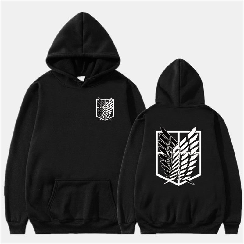 Anime Hooded Sweater Men'S And Women'S Sweatshirts Attack Giant Series Investigation Corps Same Cosplay Men'S Wear - Image 5