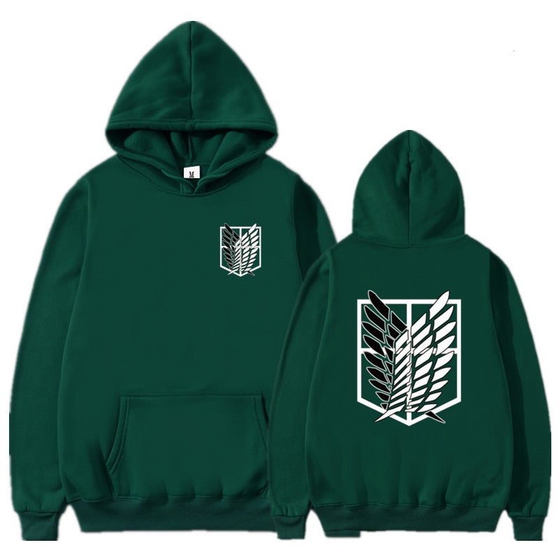Anime Hooded Sweater Men'S And Women'S Sweatshirts Attack Giant Series Investigation Corps Same Cosplay Men'S Wear - Image 2