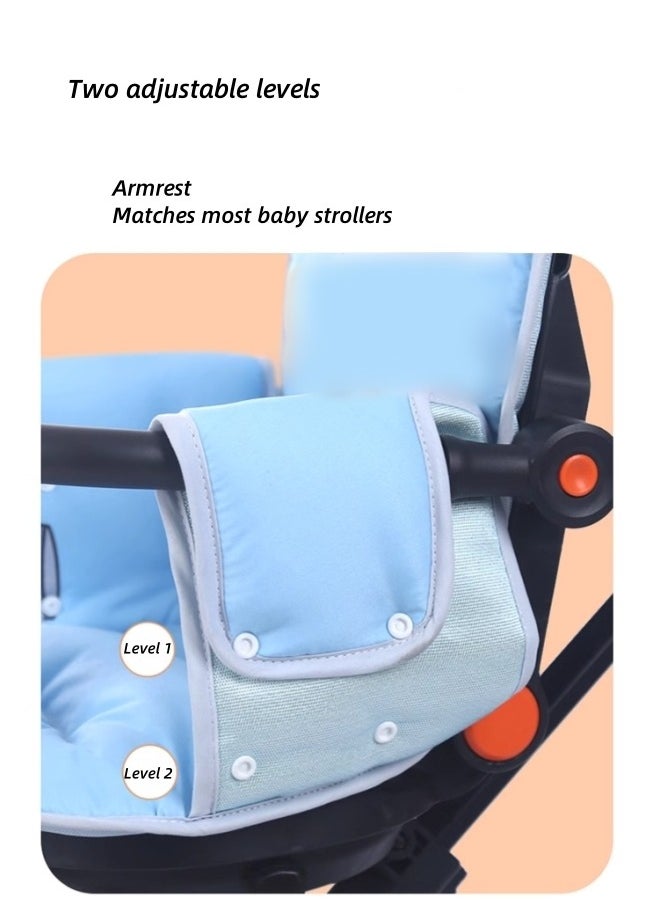 oldlaiben Stroller Cushion,Baby Body Supports For Baby Newborn Infants,Extra Soft Stroller Cushion Pads Car Seat Insert,Breathable & Adjustable Seat Cushion,Suitable For All Seasons, Two-Speed Adjustment(Yellow)  - Image 4